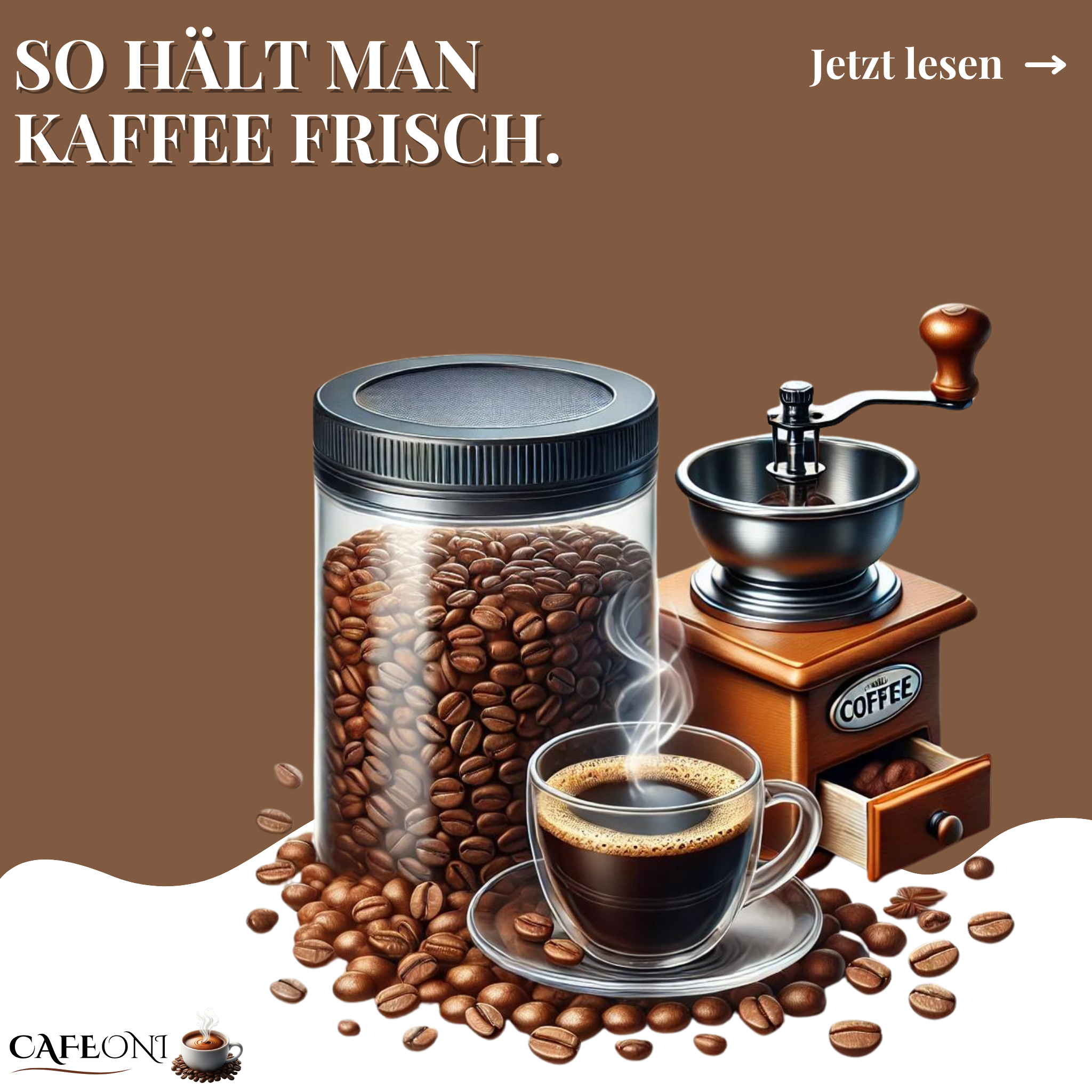 Wie Sie Ihren Kaffee über Wochen frisch halten können
